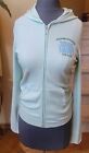 JUICY COUTURE MINT GREEN Soft Waffle Texture Zip Hoodie Jacket w POCKETS XL