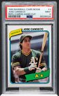88296028 JOSE CANSECO 1990 Baseball Card Boom 3 Repli-Cards Hand Cut PSA 9