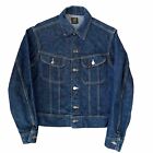 Vintage Lee Riders 101 J Denim Jacket 36 Regular Blue Dark Wash Made in USA