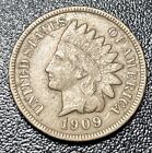 1909-S Indian Head Cent Penny VF Very Fine Key Date