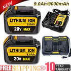 For DeWalt 20V Max XR 9.0AH Lithium Ion Battery DCB206-2 DCB200 / DCB102 Charger