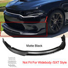 For Dodge Charger SRT 15-22 Double Deck Matte Black Front Bumper Lip Splitter (For: 2015 Dodge Charger)