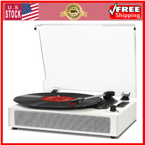 New ListingVintage Record Player Bluetooth 3-Speed Vinyl Record Player with Stereo Speak...