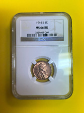 1944-S 1C RD Lincoln Cent MS 66 NGC