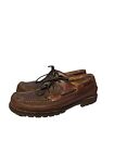 LLBean Men's Handsewn Allagash Bison Leather Loafers Slip On Shoes Size 11D.