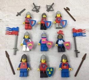 LEGO Vintage Classic Castle 6075 375 Minifigures w/ Sticker Shields Extras Lot 1