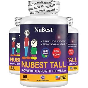 NuBest Tall, Healthy Growth Supplement For Children (5+) & Teens - Pack 3