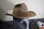 Vintage BROWNING (Stetson) 70-80s Brown Cattleman Cowboy Hat SIZE 7 FLAWS READ