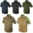 Condor 101144 Moisture Breathable Tactical 1/4 Zip Short Sleeve Combat Shirt