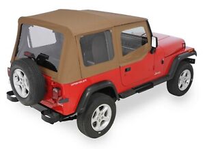 Soft Top with Upper Doors & Clear Rear Windows  88-95 Jeep Wrangler YJ Spice