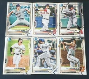 2021 Bowman Draft CHROME BDC-1 to BDC-200 with 1st Prospect Cards You Pick