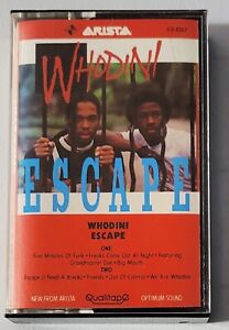 Whodini Escape G+/VG+ Cassette, 1984, Rare Club Edition, 1984, Zomba JC8-8267