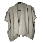 Beryll Tan One Size Cashmere Cardigan Made In USA