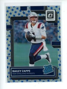 2022 Optic BAILEY ZAPPE #229 Rated Rookie RC Stars Prizm SP New England Patriots