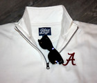 ALABAMA A sweatshirt pullover 1/4 quarter zip ICON MASCOT WHITE RED 2XL XXL NWT