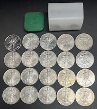 Roll of 20 1997-2009 American Silver Eagle Dollars $1 Coins ASE Bullion 1 oz