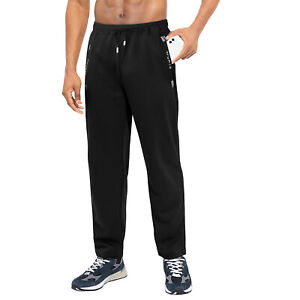 Men's Sweatpants with Zipper Pockets Athletic Pants Traning Track Pants Joggers