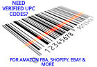 75 UPC Codes EAN Barcodes for Amazon, Shopify, eBay, Certified Barcode Numbers.