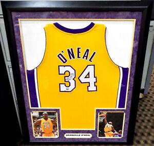 Shaquille O'Neal - Signed & Framed LA Lakers Jersey - Authenticated Signature