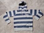 Okoboji Pullover Hoodie 1/4 Stripped Rag Wear U.S.A. Sweatshirt