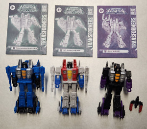 Hasbro Transformers Legacy lot x3 STARSCREAM SKYWARP THUNDERCRACKER core set