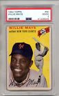 1954 Topps Baseball Card #90 Willie Mays Graded PSA 2 Good Vintage 1950S 13