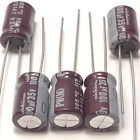 5x 100uF 35V Nichicon PW Low-ESR Impedance 105C radial capacitors replaces 25V
