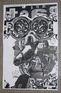 BÄST Street Art Wheatpaste Poster Print, East Village, NYC, BAST, Graffiti