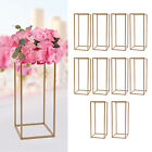 10PC 23.6 in Tall Gold Metal Flower Stand for Wedding Table Centerpieces Decor
