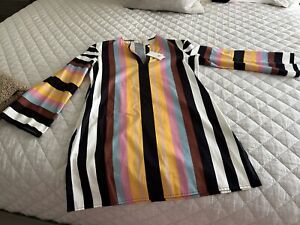 Tory Burch Beach Tunic Dress Striped Size medium $ 298