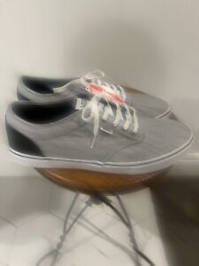 MENS NEW VANS OFF THE WALL SKATE SHOES. GREY BLACK. VERY HARD TO FIND SIZE 14.