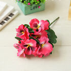 10Head Artificial Flower Silk Pansy Flowers Bouquet Wedding Home Outdoor Decor🔥