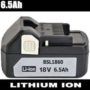 For HITACHI 18 V Lithium Battery BSL1815 BSL1815X BSL1830 BSL1840 6.5 Ah NEW US