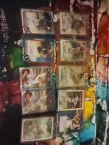 LOT of (10) MLB  Topps ON-CARD 1ST BOWMAN Rookie AUTO RC! Numbered! Color!