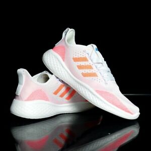 Adidas Fluidflow 2.0 Women’s Sneaker Running Shoe White Pink Trainers #597