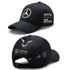 en's Cap Hat Baseball Adjustable Mercedes Benz AMG Petronas Black/White Solid