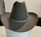 Gray Stetson Cowboy Hat 7 1/4 Hamley’s Pendleton 4X Beaver Brim 4 In