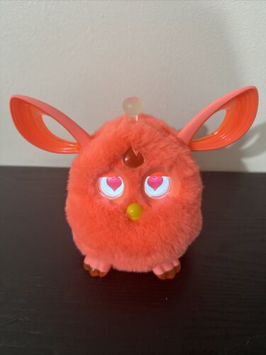 Furby Connect 2016 Neon Coral Hasbro Interactive Bluetooth TESTED WORKS
