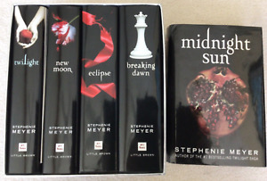 Twilight Saga Complete Stephenie Meyer 4 Books 1st EDITIONS & Midnight Sun