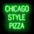 SpellBrite CHICAGO STYLE PIZZA Sign | Neon Sign Look, LED Light | 26.4