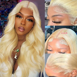 13X6 Blonde Lace Front Wigs Human Hair 28 INCH with Baby Hair