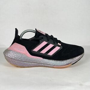 Adidas UltraBoost 22 Womens Size 6.5 Sneakers Black Pink Running Shoes HP2480