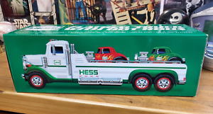 NIB 2022 HESS Flatbed Truck With 2 Hot Rods Toy Collectible