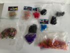 Rainbow Loom LOT! Lots of Rubber Bands, Clear Clips - Free Shipping