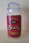 Vintage Retro Anchor Hocking Aunt Jenny's Glass Canister Jar w/Lid Dried Beans