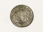 Antique Young Victoria Half Crown IRON Coin Token COUNTER Miniature #15*