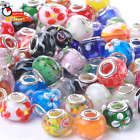 Murano Glass Beads Large Hole Glass Beads European Lampwork Spacer Charms Beads