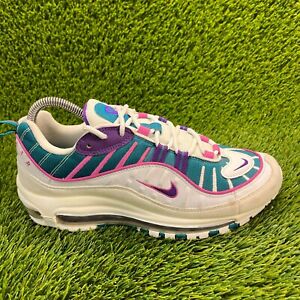 Nike Air Max 98 Easter Womens Size 8.5 Purple Athletic Shoes Sneakers CI3709-301