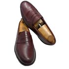 Sebago 73193 Hand Sewn  Mahogany Leather Penny Loafers Mens Size 12D