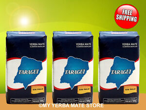 YERBA MATE - Taragui Sin Palo - Pure Leaf - 3 Kilos - FREE Shipping!